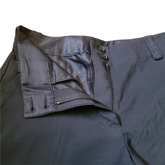 Nike Golf Dri-fit black zip-up buttoned straight leg capri pants - Picture 10 of 10